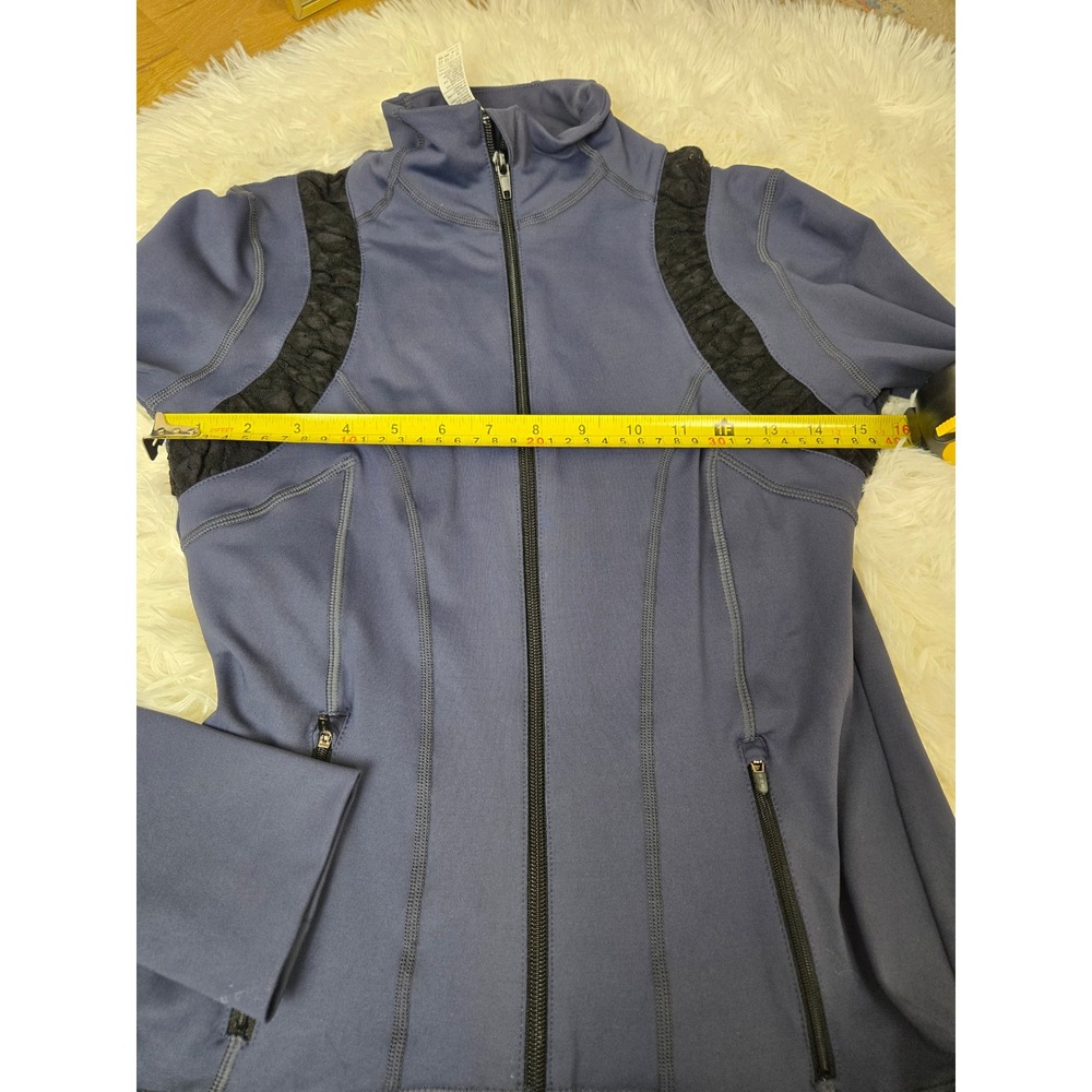 Vimmia Fitted Jacket Full Zip Lace Trim‎ Athleisure Activewear Small - Picture 6 of 10